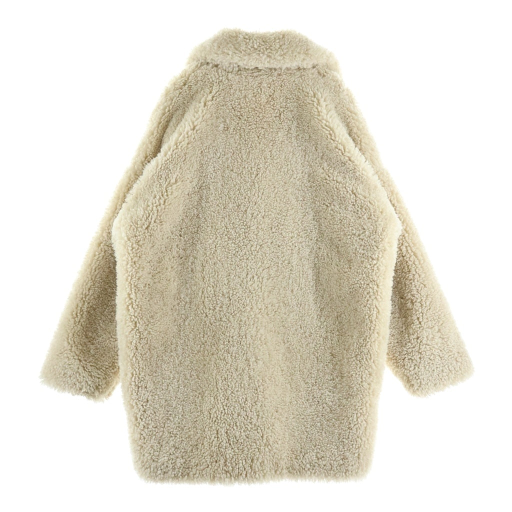 MM6 Maison Margiela(エムエムシックスメゾンマルジェラ) KIDS エコファー ボアコート アウター レディース アイボリー M6704