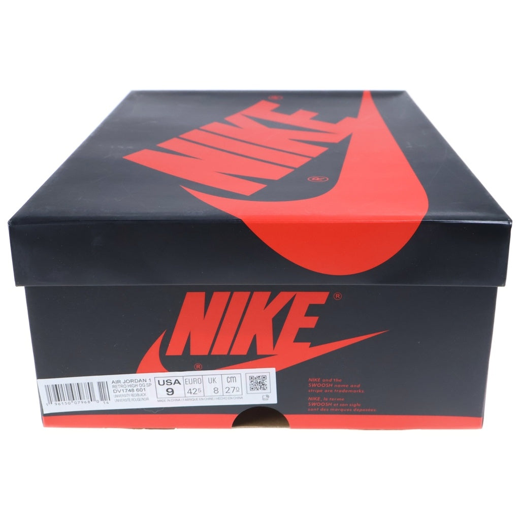 NIKE(ナイキ) AIR JORDAN 1 HIGH NEXT CHAPTER DV1748-601 エアジョーダン1 ハイ OG SP ネクストチャプター ハイカットスニーカー ホワイト/レッド US9/27cm