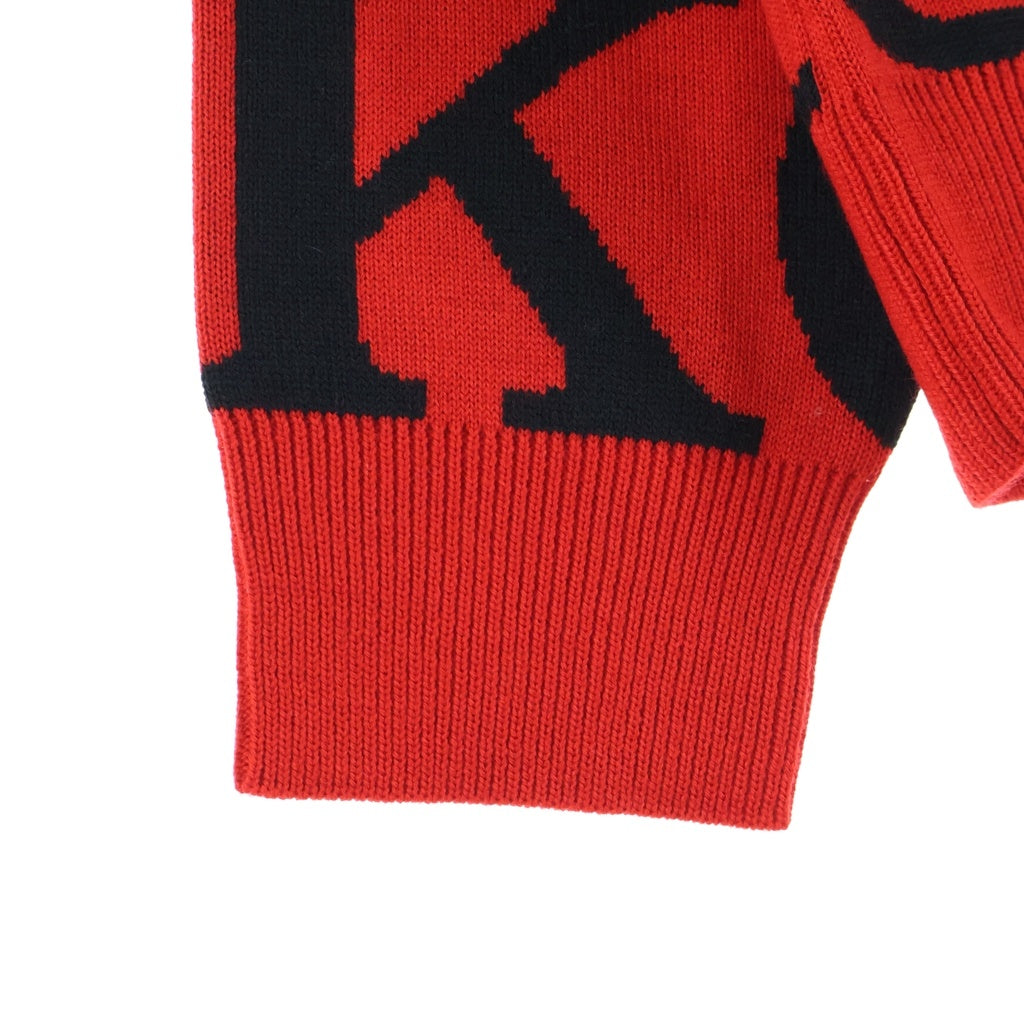 SUPREME(シュプリーム) 20AW Fuck Sweater ファック刺繍 アクリル混合クルーネックニット セーター レッド/ブラック