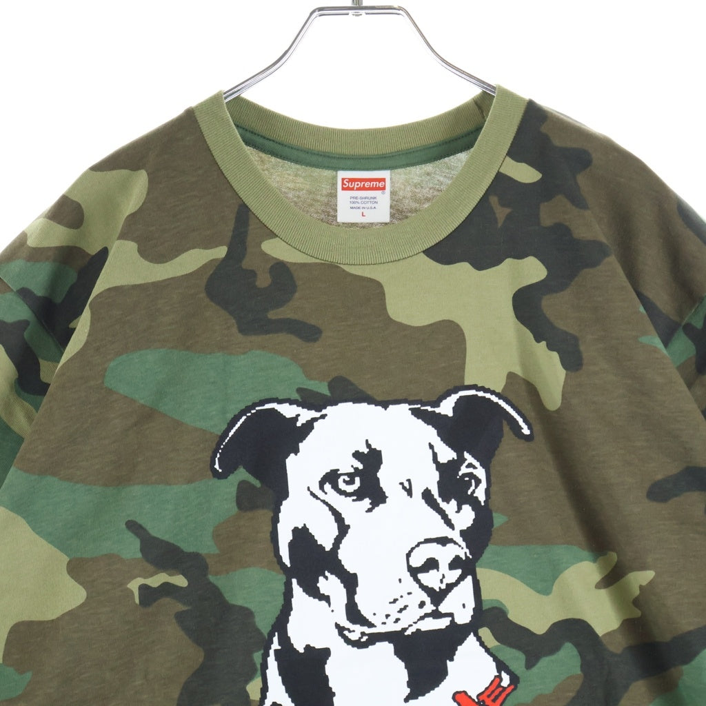 SUPREME(シュプリーム) 20SS Pit Bull Tee ピットブル カモフラ‐柄 半袖Tシャツ カットソー マルチカラー