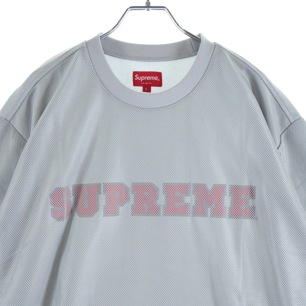 SUPREME(シュプリーム) 20SS Dazzle Mesh S/S Top ダズルメッシュ 半袖シャツ ジャージー グレー
