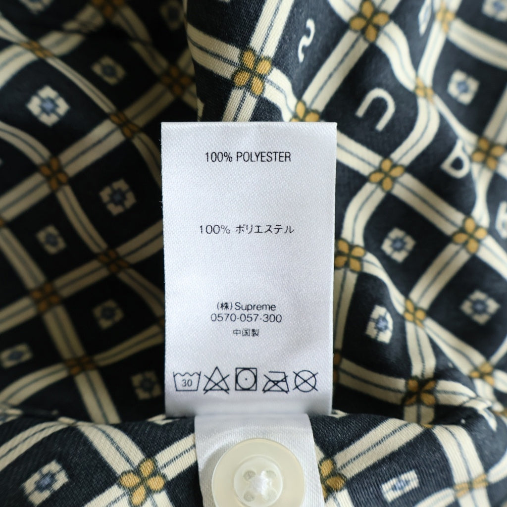 SUPREME(シュプリーム) 20SS Satin Pajama Set 総柄ロゴ サテン パジャマセット 半袖シャツ/パンツ マルチカラー