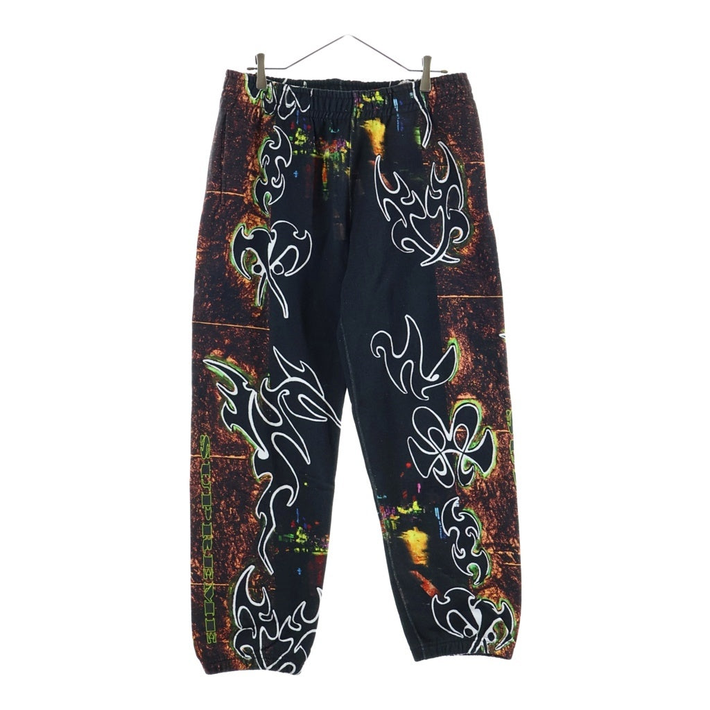 SUPREME(シュプリーム) 22SS East Broadway Sweatpant イーストブロードウェイ 総柄ロゴ スウェットパンツ ブラック