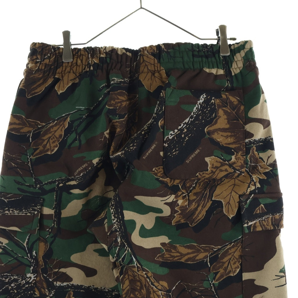 SUPREME(シュプリーム) 22AW Small Box Cargo Sweatpant Woodland Camo スモールボックスロゴ カモフラージュ柄 スウェットカーゴパンツ マルチカラー
