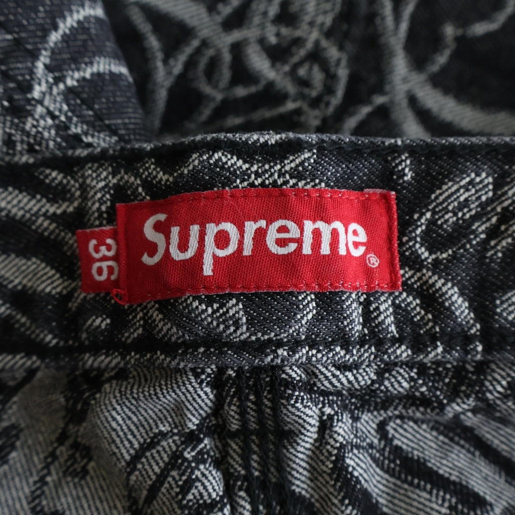 SUPREME(シュプリーム) 22AW Script Jacquard Double Knee Denim Painter Pant スクリプトジャガードロゴ ダブルニーペインター デニムパンツ インディゴ