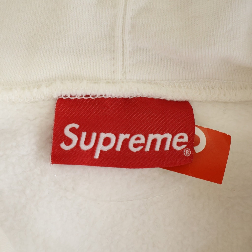 SUPREME(シュプリーム) 18SS MLK Hoodie Sweatshirt キング牧師 総柄プリント スウェットプルオーバーパーカー ホワイト/レッド