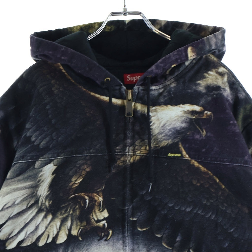 SUPREME(シュプリーム) 21SS Eagle Hooded Work Jacket オーバーイーグルプリント フーデッドワークジャケット ブラック