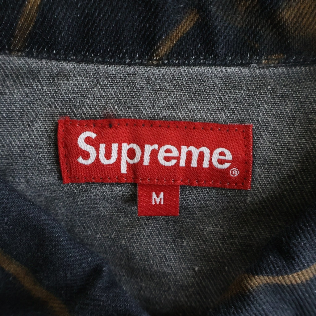 SUPREME(シュプリーム) 20SS Waves Work Jacket 総柄ロゴ ウェーブス ワークジャケット ブラック/ブラウン