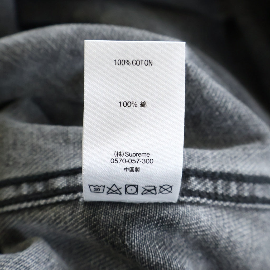SUPREME(シュプリーム) 20SS Waves Work Jacket 総柄ロゴ ウェーブス ワークジャケット ブラック/ブラウン