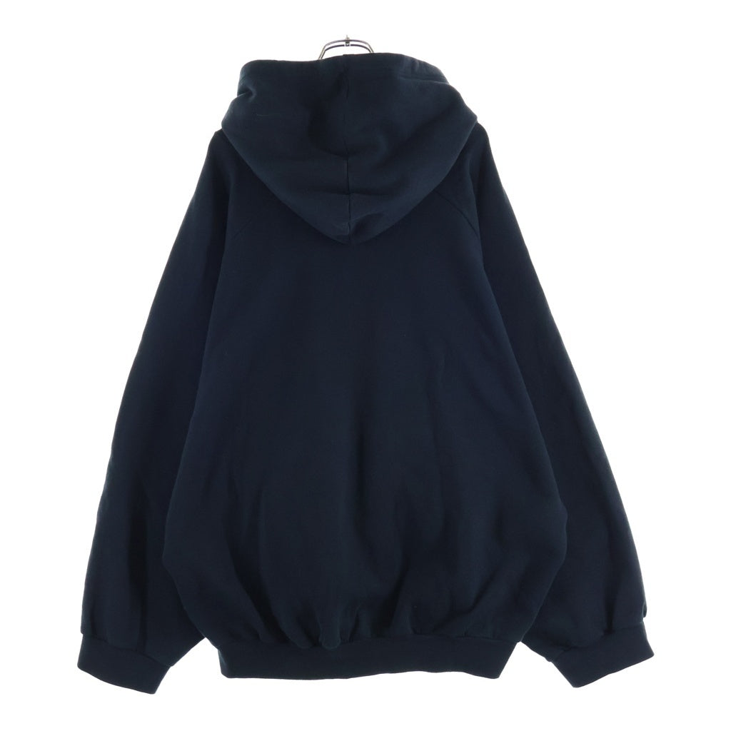 RAF SIMONS(ラフシモンズ) 03AW CLOSER期 Peter Saville DAZZLE SHIPS hoodie グラフィックパッチ付き オーバーサイズ スウェットプルオーバーパーカー ブラック