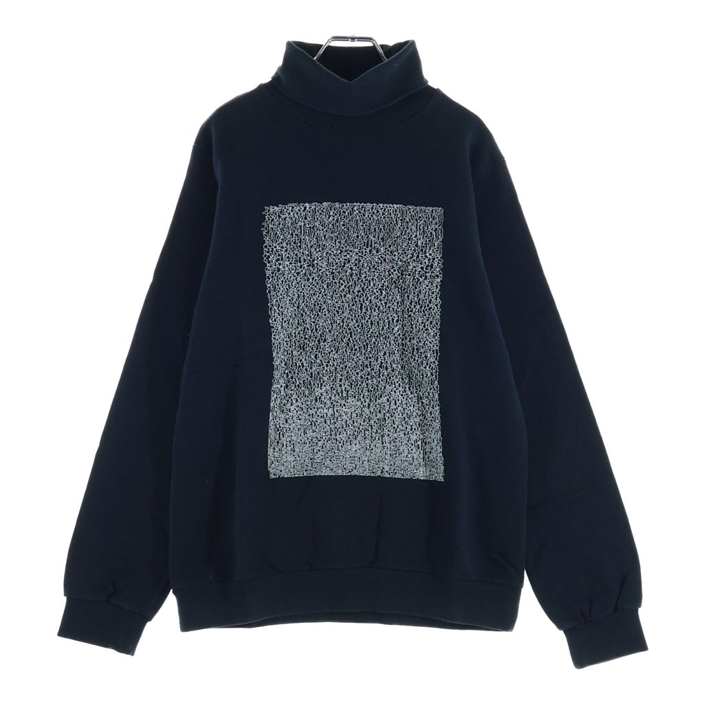RAF SIMONS(ラフシモンズ) 03AW CLOSER期 High Neck Print Sweat アーカイブ プリントロゴ ハイネック スウェットシャツ ブラック