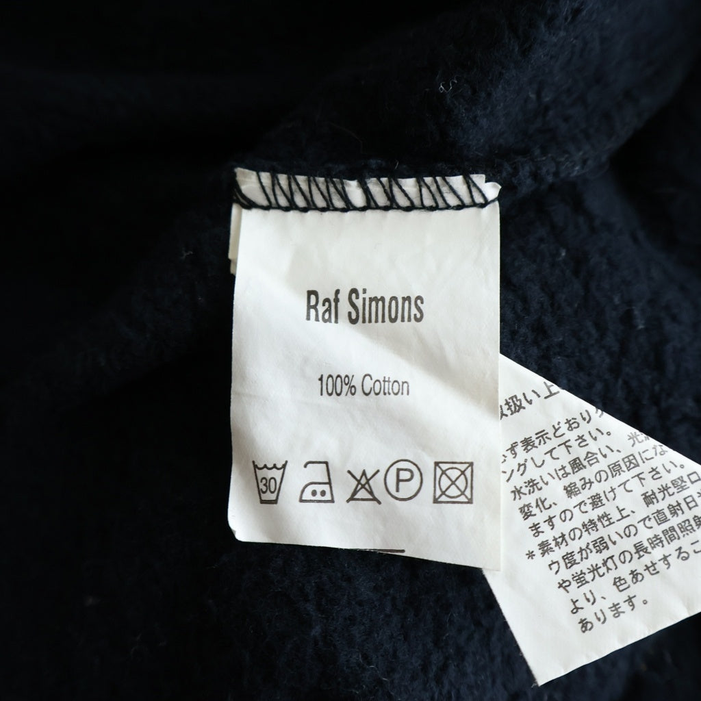 RAF SIMONS(ラフシモンズ) 03AW CLOSER期 High Neck Print Sweat アーカイブ プリントロゴ ハイネック スウェットシャツ ブラック