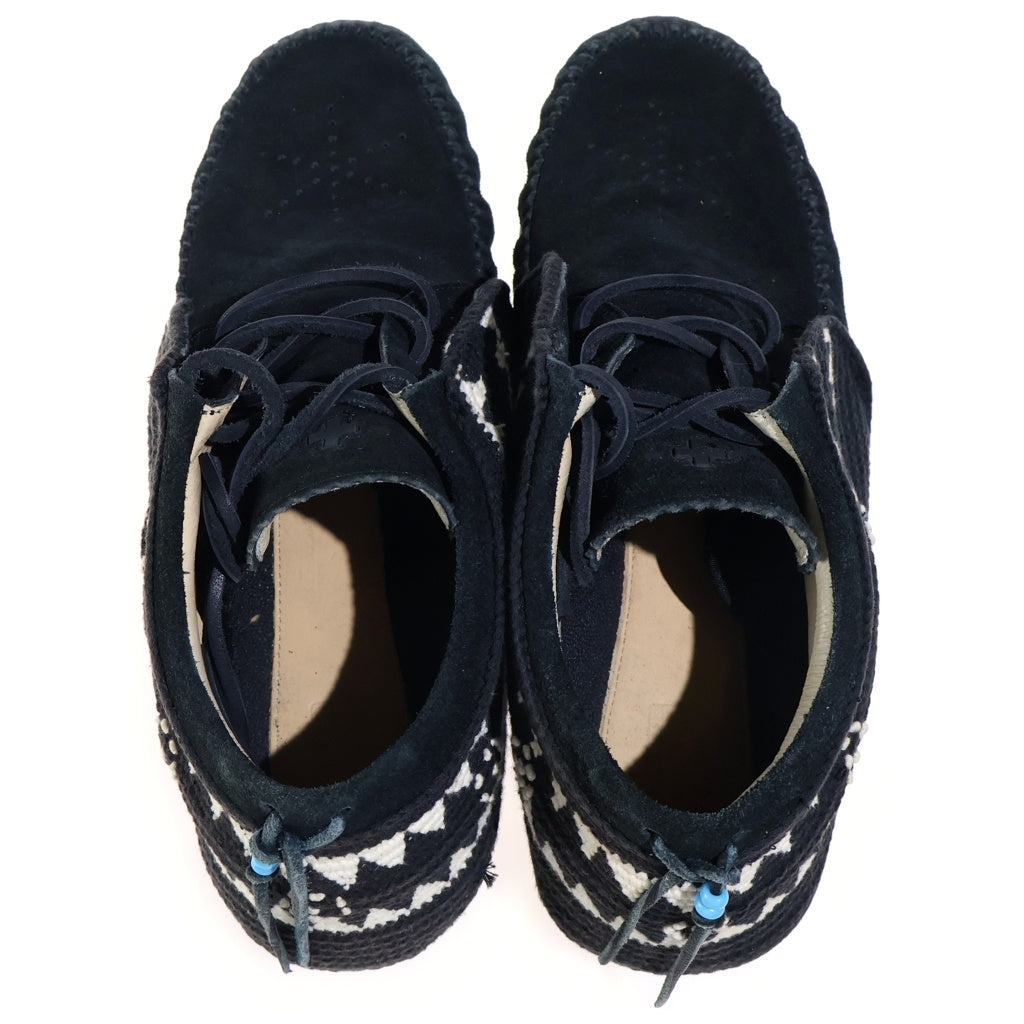 VISVIM(ヴィスヴィム) FBT ネイティブニット モカシン スウェードローカットシューズ ブラック