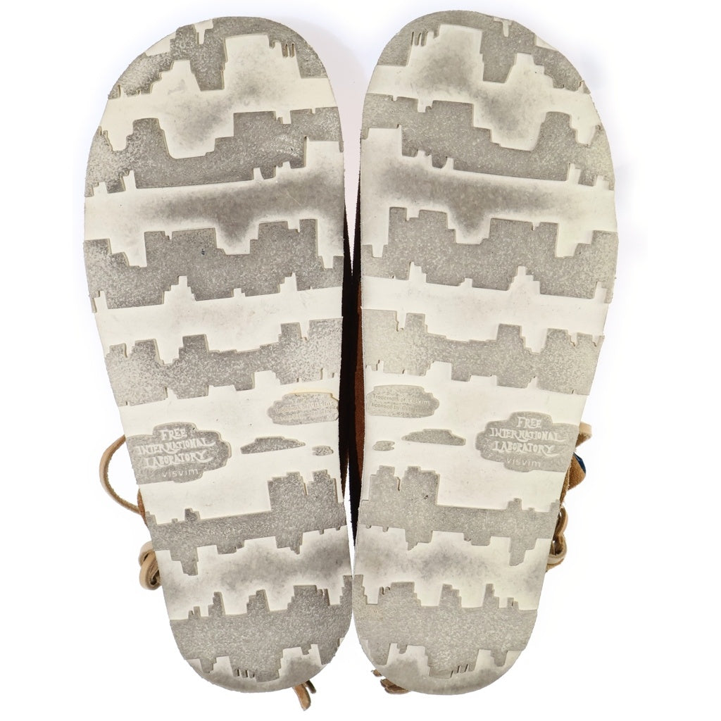 VISVIM(ヴィスヴィム) GRIS MOC MID FLAT グリスモック ミッドフラット スウェードスニーカー ブラウン
