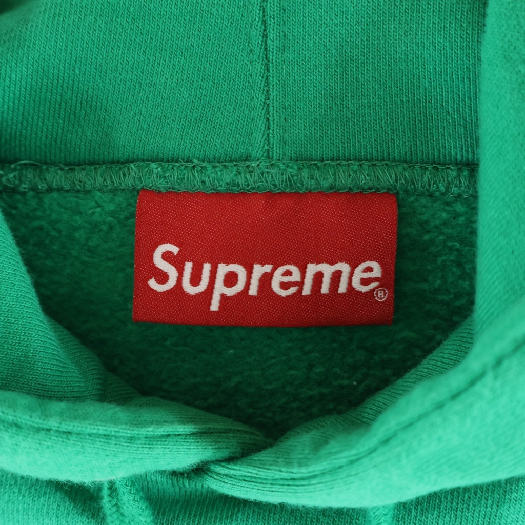 SUPREME(シュプリーム) 19ASW Stripe Hooded Sweatshirt 刺繍ロゴ ストライプフーデッド スウェットシャツ パーカー ホワイト/グリーン