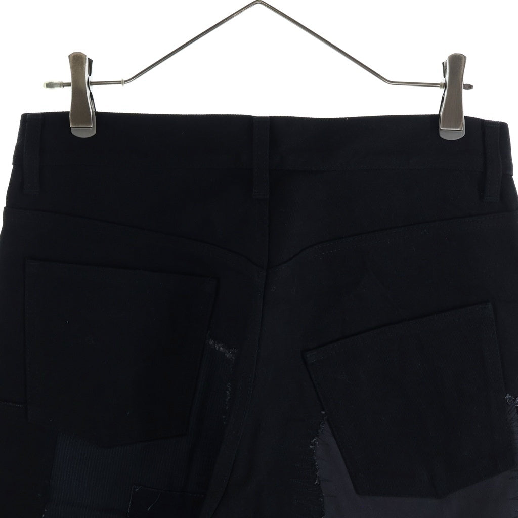 eYe COMME des GARCONS JUNYA WATANABE MAN(アイ コム デ ギャルソン ジュンヤ ワタナベ マン) 15SS パッチワーク ストレートデニムパンツ ブラック WO-P910 AD2014