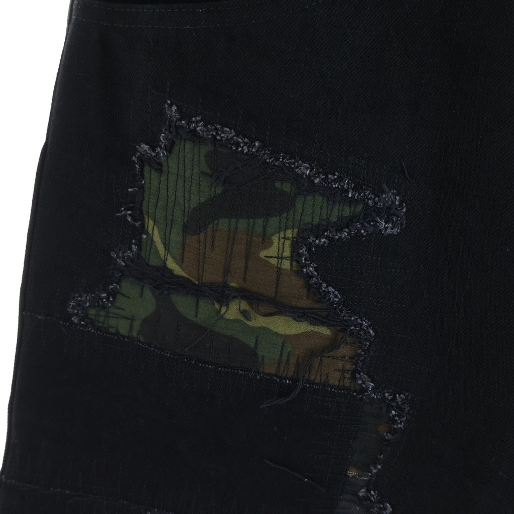 eYe COMME des GARCONS JUNYA WATANABE MAN(アイ コム デ ギャルソン ジュンヤ ワタナベ マン) 15SS パッチワーク ストレートデニムパンツ ブラック WO-P910 AD2014