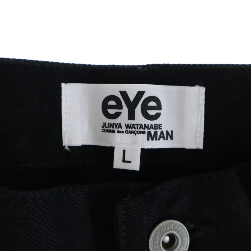 eYe COMME des GARCONS JUNYA WATANABE MAN(アイ コム デ ギャルソン ジュンヤ ワタナベ マン) 15SS パッチワーク ストレートデニムパンツ ブラック WO-P910 AD2014