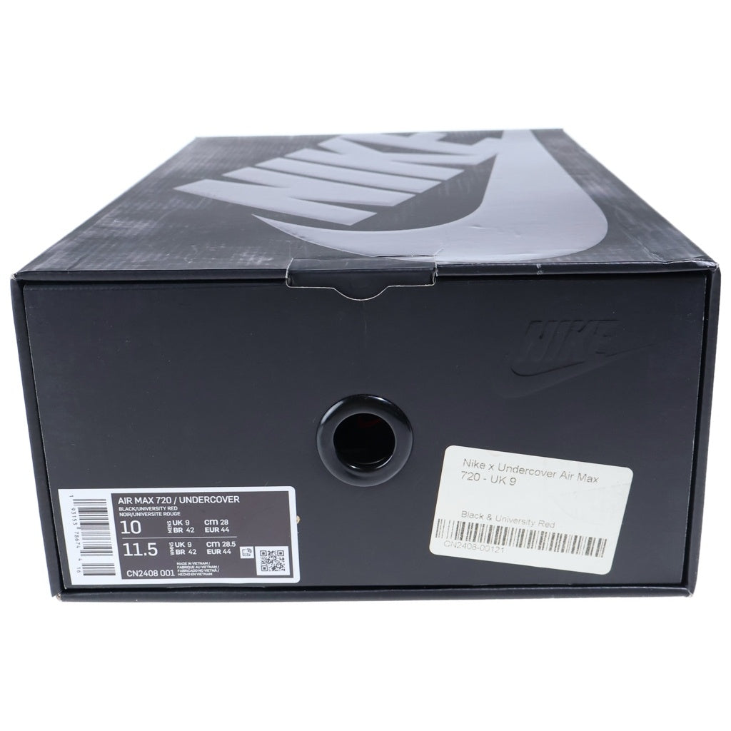 NIKE(ナイキ) ×UNDERCOVER Nike AIR MAX 720 CN2408-001 アンダーカバー エアマックス720 ローカットスニーカー ブラック US10/28cm