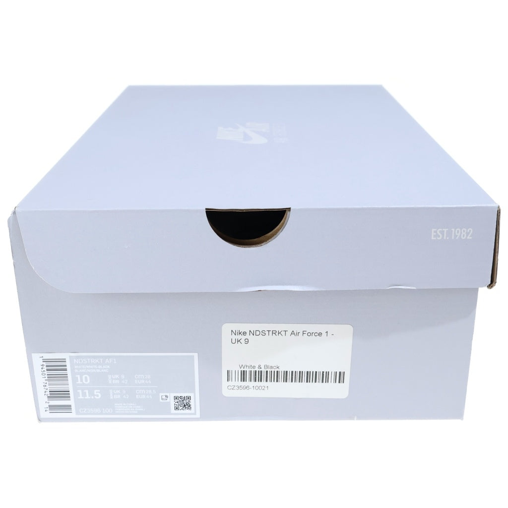 NIKE(ナイキ) AIR FORCE 1 LOW NDSTRKT CZ3596-100 エアフォース1 インデストラクト ローカットスニーカー ホワイト/ブラック US10/28cm