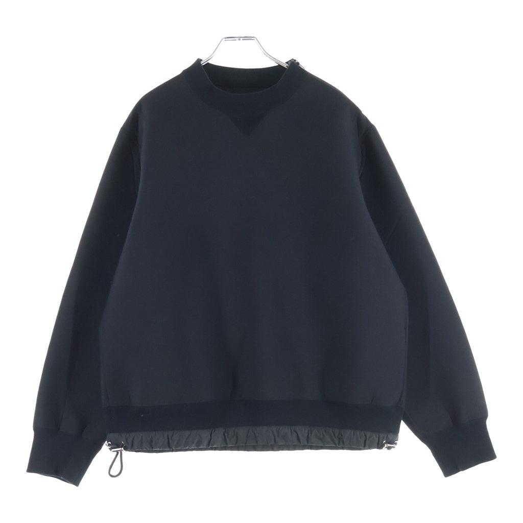 Sacai(サカイ) 23SS Suiting Bonding Pullover スーチングボンディングプルオーバー スウェットシャツ ブラック 23-03120M