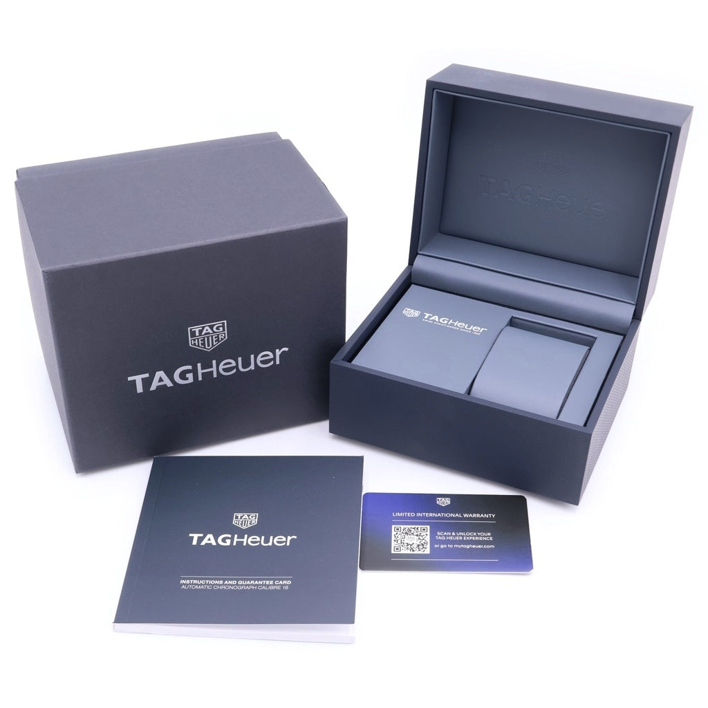 TAG HEUER(タグホイヤー) タフォーミュラ1 クロノグラフ オラクル レッドブルレーシング Ti×ラバー/AT チタン オートマ 自動巻き 腕時計 CBZ2080 青文字盤
