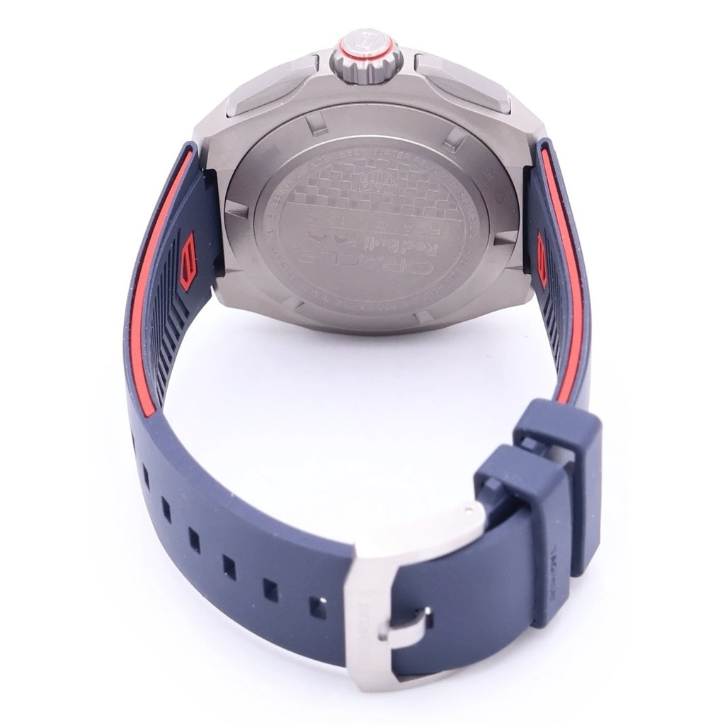 TAG HEUER(タグホイヤー) タフォーミュラ1 クロノグラフ オラクル レッドブルレーシング Ti×ラバー/AT チタン オートマ 自動巻き 腕時計 CBZ2080 青文字盤