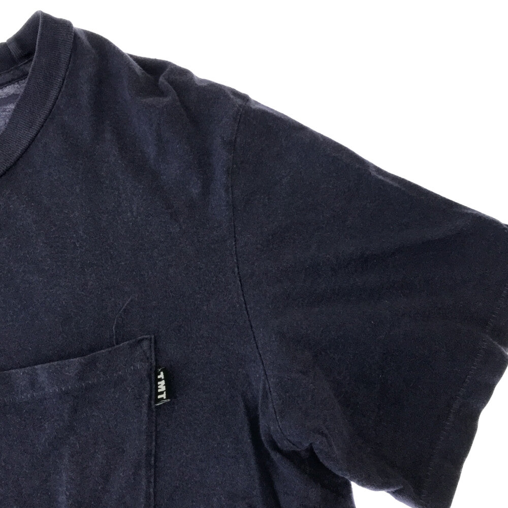 TMT(ティーエムティー) ヴィンテージ ポケット Tシャツ 半袖カットソー ネイビー