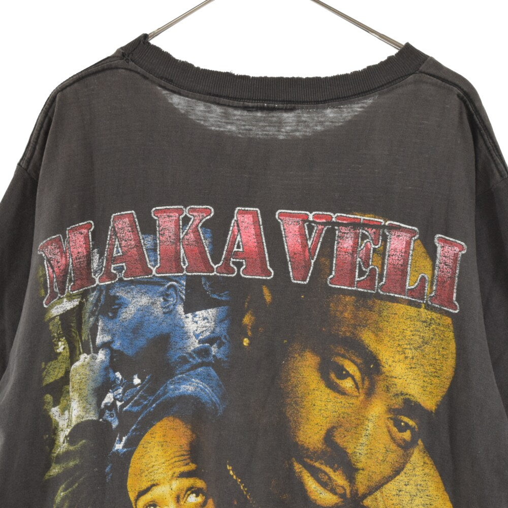 VINTAGE(ヴィンテージ) 90s 2PAC MAKAVELI AGAINST ALL ODDS RAP TEE ツーパック マキャベリック アゲインストオールオッズ Tシャツ ブラック