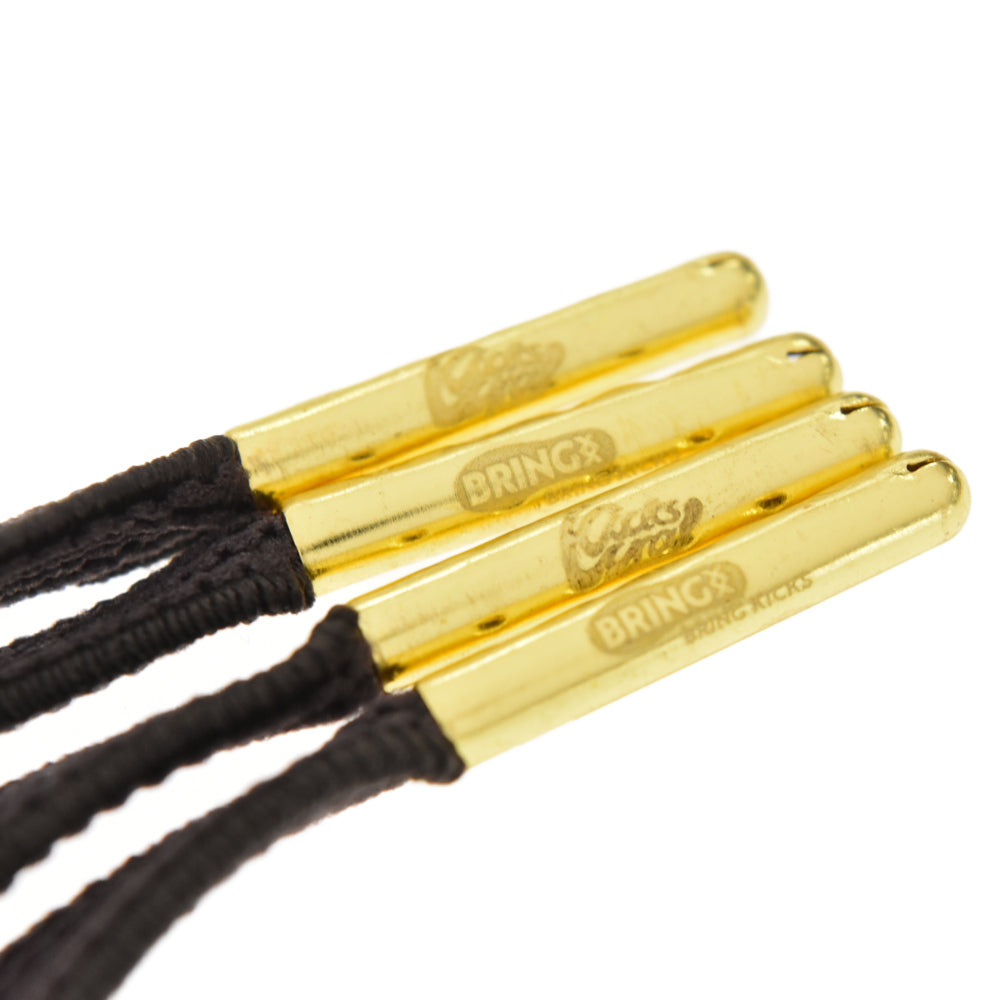 KicksWrap x BRING KICKS(キックスラップxブリングキックス) xBRING KICKS Easy Shoelaces Brown イージーシューレース ブラウン 120cm