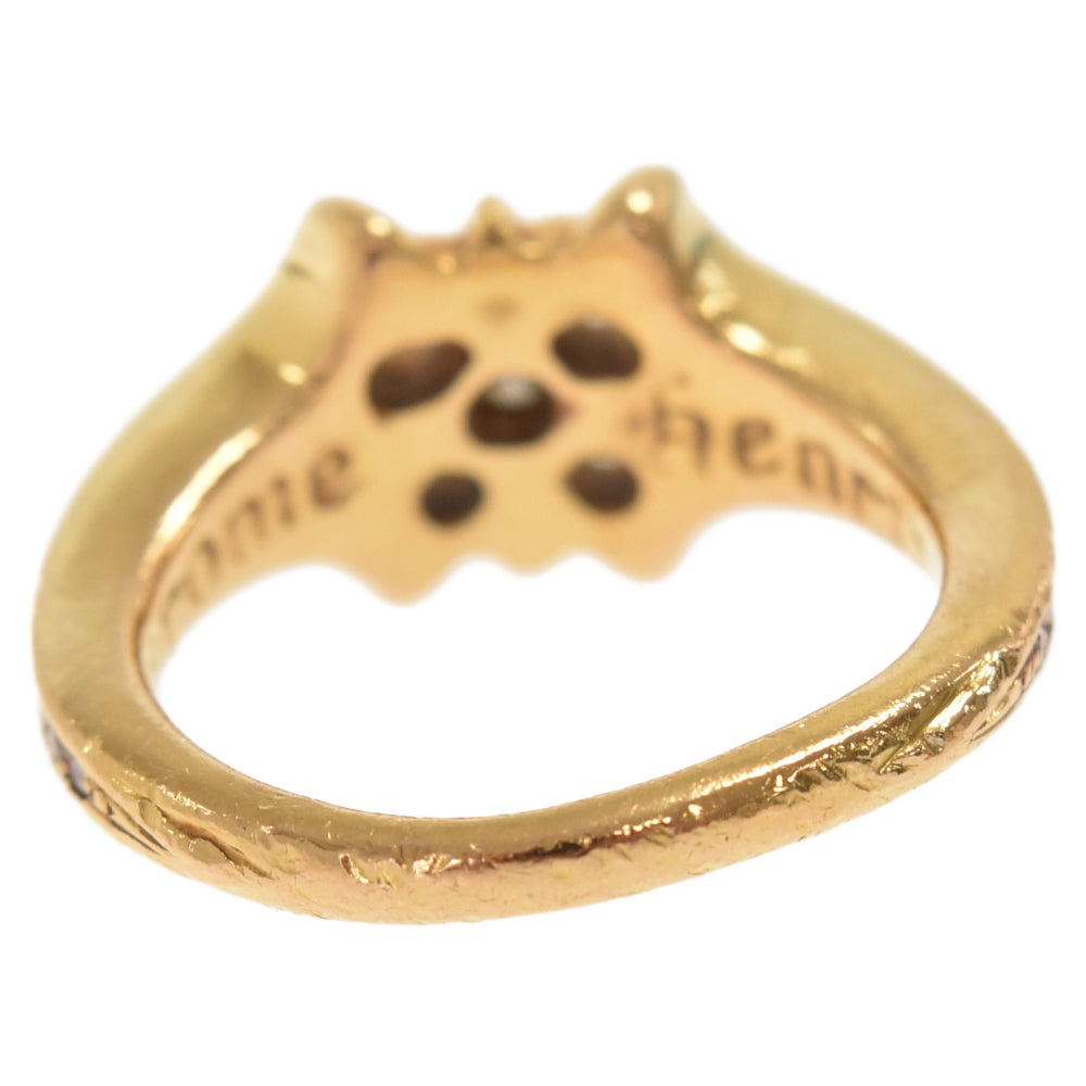 CHROME HEARTS(クロムハーツ) 22K SKT /DIA BAND サイド アフターダイヤ SKTリング ゴールド