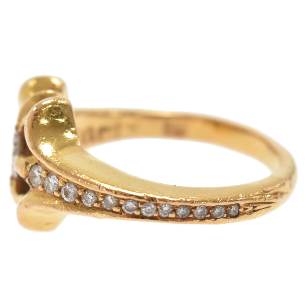 CHROME HEARTS(クロムハーツ) 22K SKT /DIA BAND サイド アフターダイヤ SKTリング ゴールド