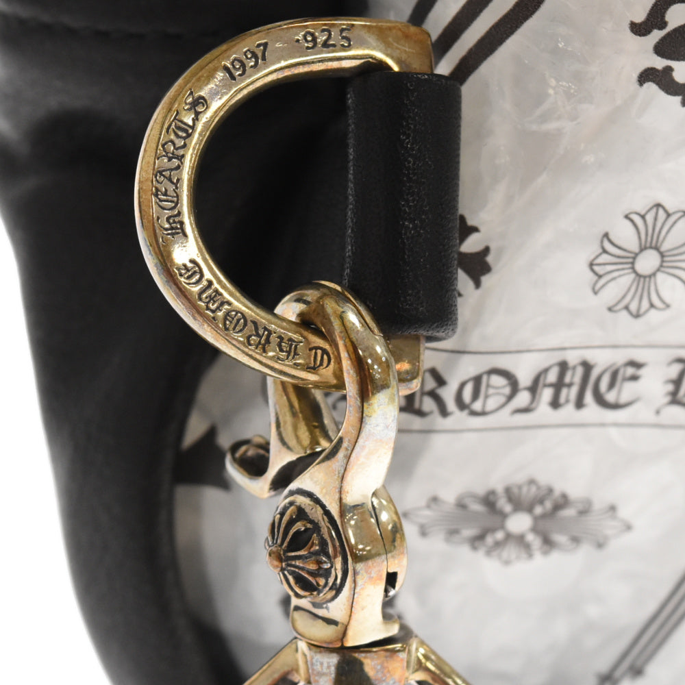 CHROME HEARTS(クロムハーツ) PVC BACK TO SCHOOL PVCレザー切り替えバックパック リュック ブラック/クリア