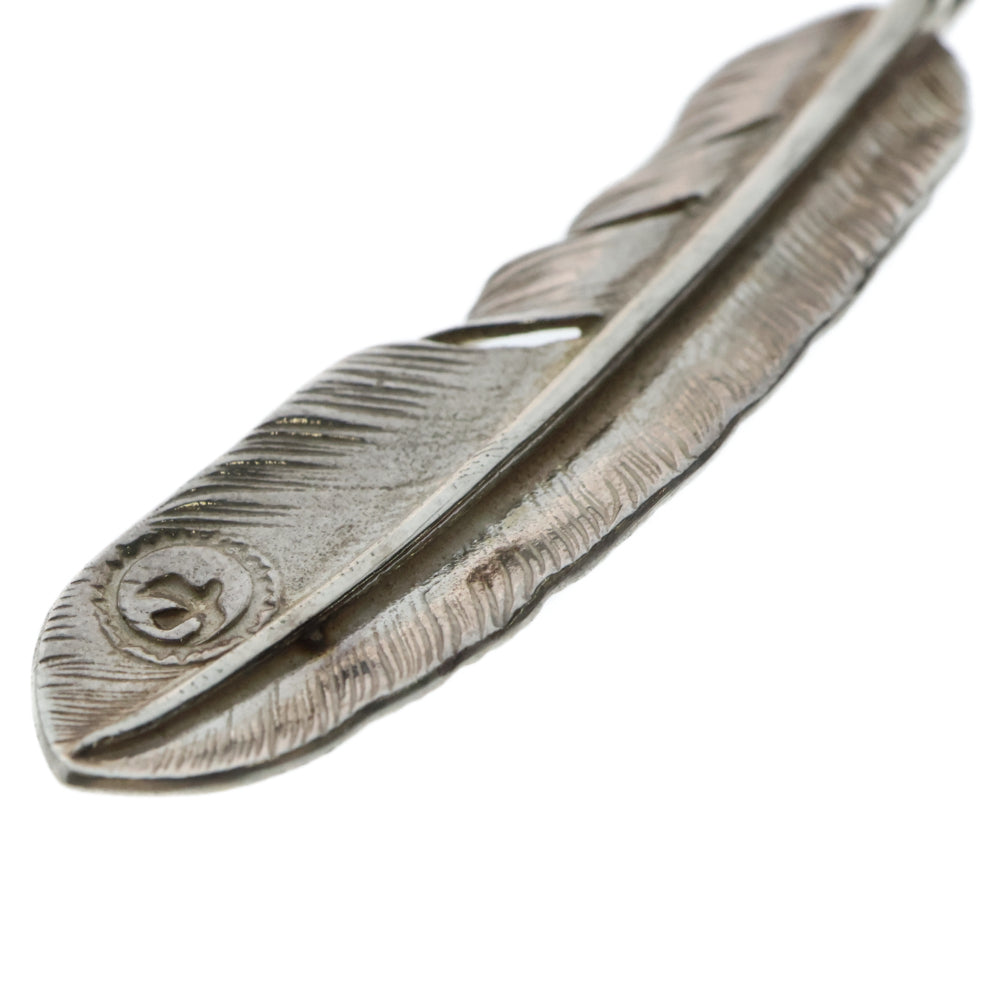 goro's(ゴローズ) 【現行】SVプレーン特大フェザー左向き シルバー ネックレストップ