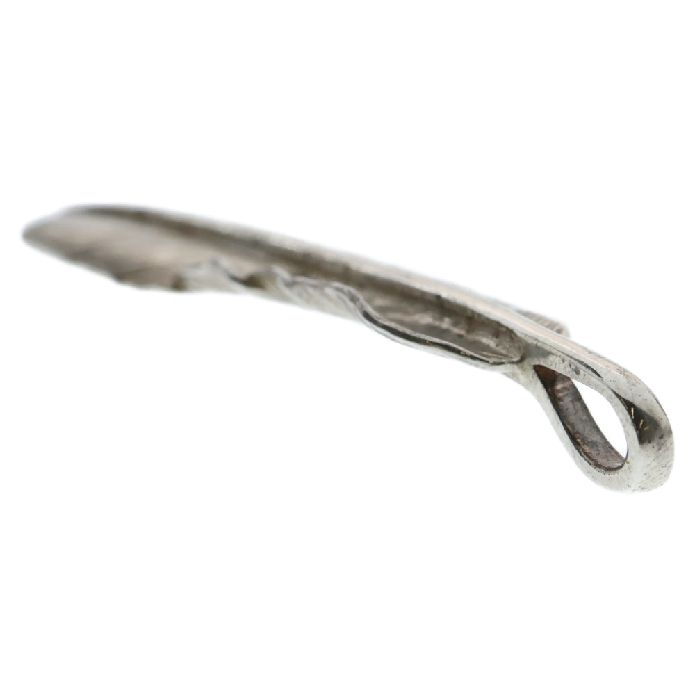 goro's(ゴローズ) 【現行】SVプレーン特大フェザー左向き シルバー ネックレストップ