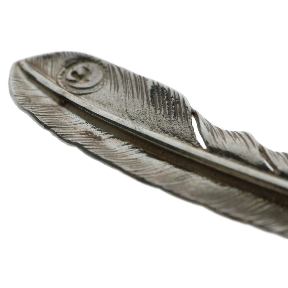 goro's(ゴローズ) 【現行】SVプレーン特大フェザー左向き シルバー ネックレストップ