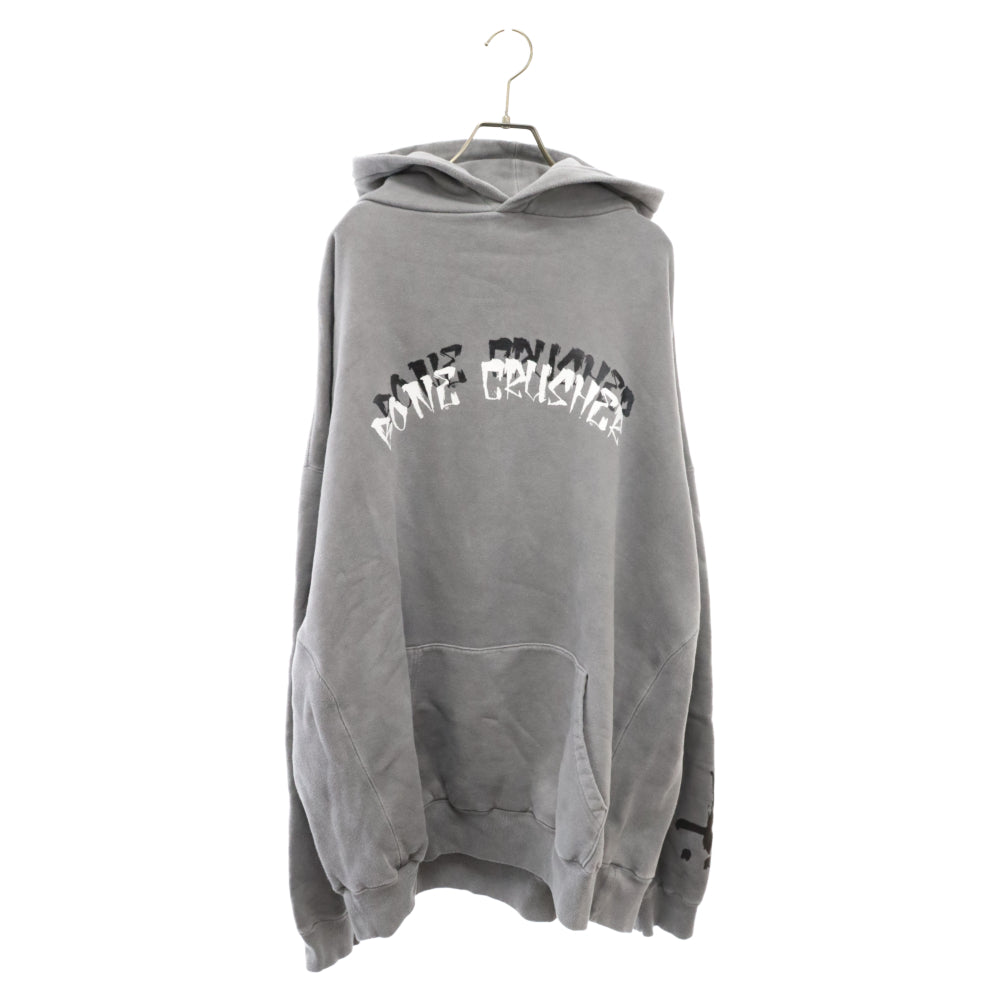 cvtvlist(カタリスト) Bone Crusher Hoodie ボーン クラッシャーフロントロゴ プルオーバーパーカー グレー 2101120307