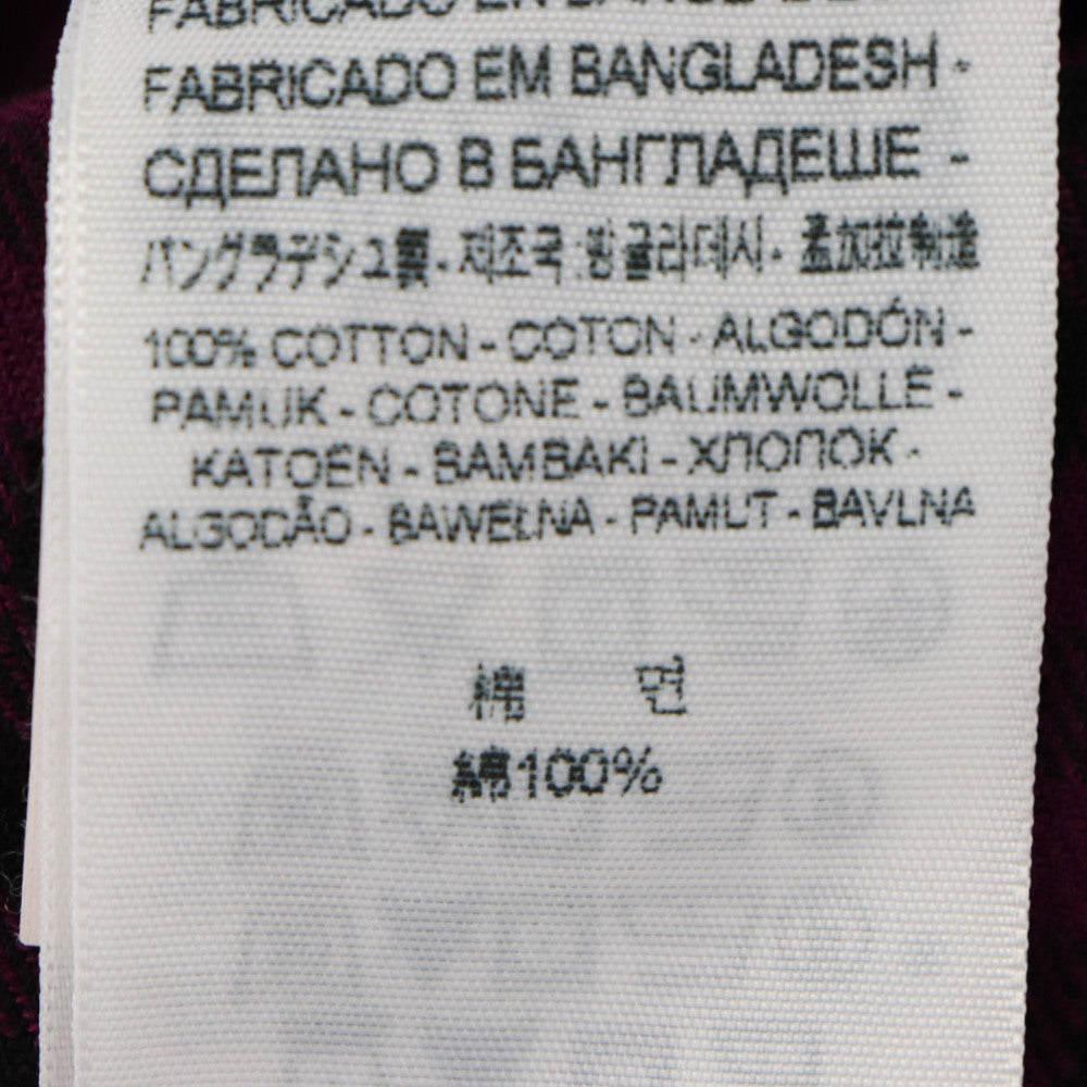 Levi's(リーバイス) バングラデシュ製 コットン チェック長袖 ネルシャツ パープル/ブラック