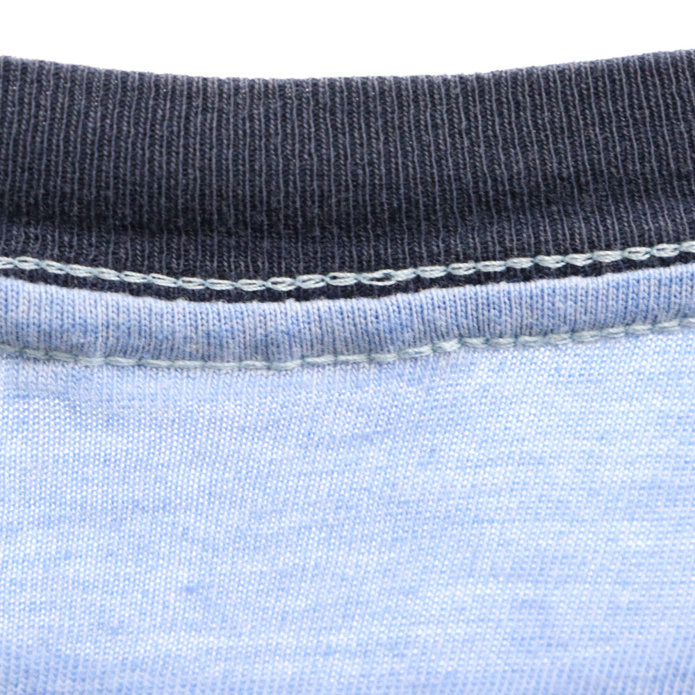 VINTAGE(ヴィンテージ) 90-00S Mega Man ロックマン メガマン プリント 半袖Tシャツ リンガーTシャツ ブルー