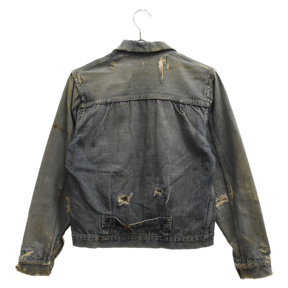 Levi's(リーバイス) 40s VINTAGE 506XX 1st 47モデル ヴィンテージ 針刺しシンチバック デニムジャケット ボタン裏ツメ刻印 インディゴブルー