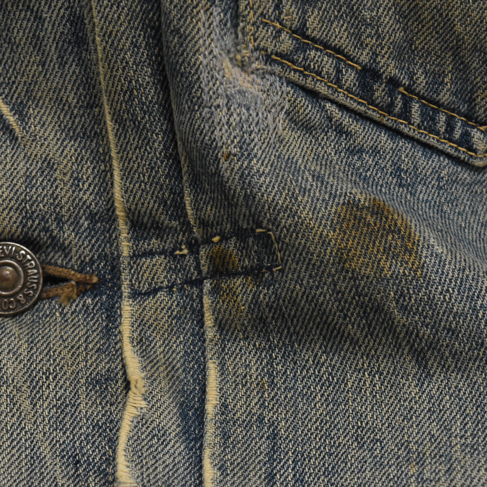 Levi's(リーバイス) 40s VINTAGE 506XX 1st 47モデル ヴィンテージ 針刺しシンチバック デニムジャケット ボタン裏ツメ刻印 インディゴブルー