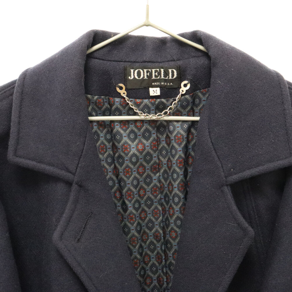 VINTAGE(ヴィンテージ) 80S JOFELD 変形切り替え ウール コート ネイビー レディース