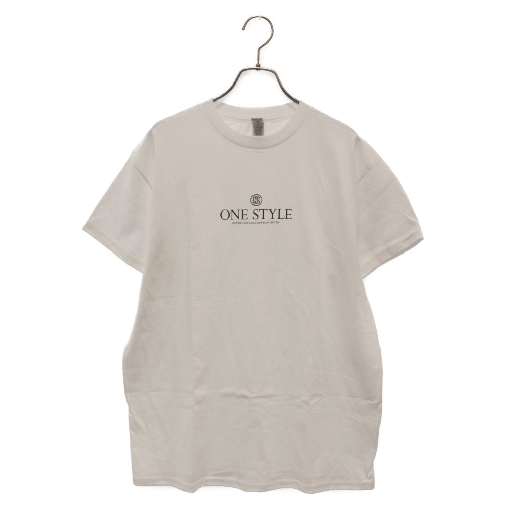 OneStyle(ワンスタイル) ORIGINAL LOGO TEE ロゴ 半袖Tシャツ ホワイト