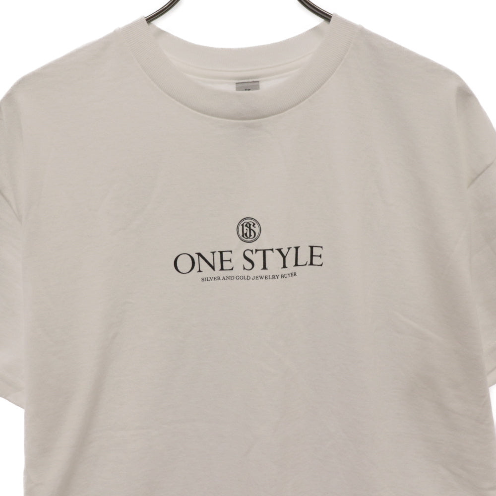 OneStyle(ワンスタイル) ORIGINAL LOGO TEE ロゴ 半袖Tシャツ ホワイト