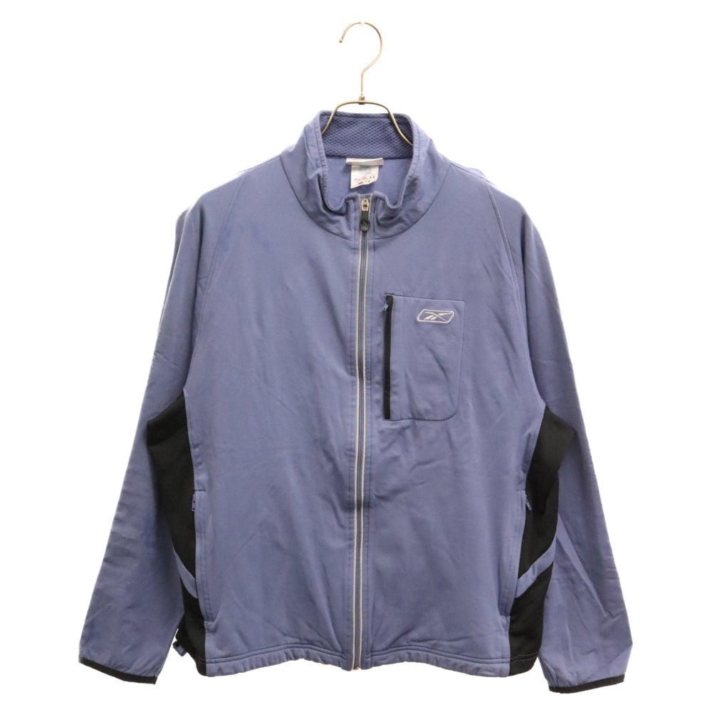 Reebok(リーボック) 90-00S VINTAGE ヴィンテージ バックポケット付き ジップアップ サイクリングジャケット パープル