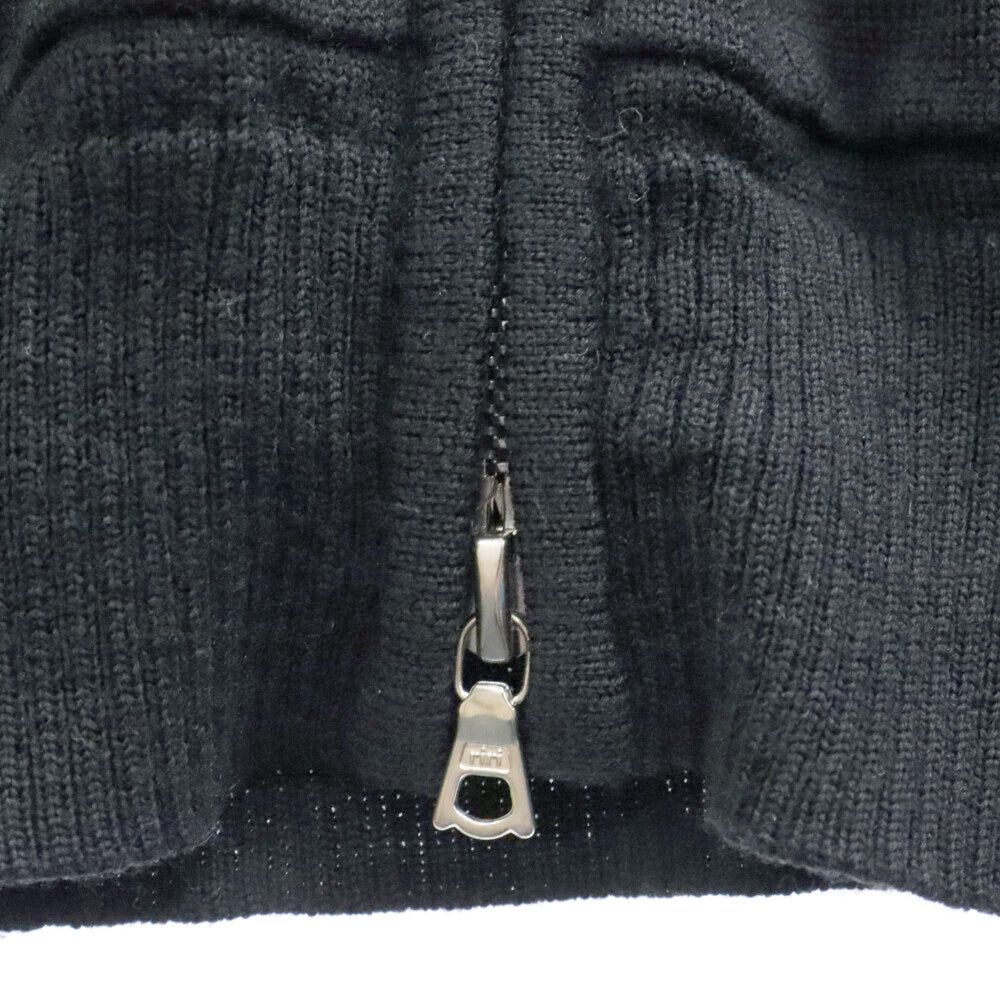 SOPHNET.(ソフネット) 09SS アーガイルデザイン ジップアップ ニットパーカー ブラック SOPH-091072