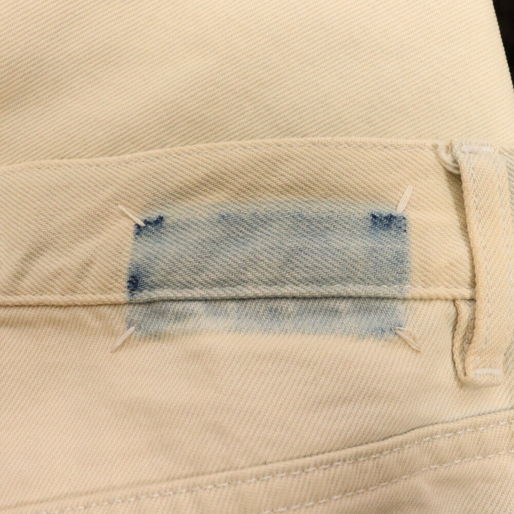Maison Margiela(メゾンマルジェラ) 20SS BOYFRIEND JEANS STONE WASH DENIM ボーイフレンドジーンズ ストレートデニムパンツ カットオフ ホワイト S50LA0152 S30561