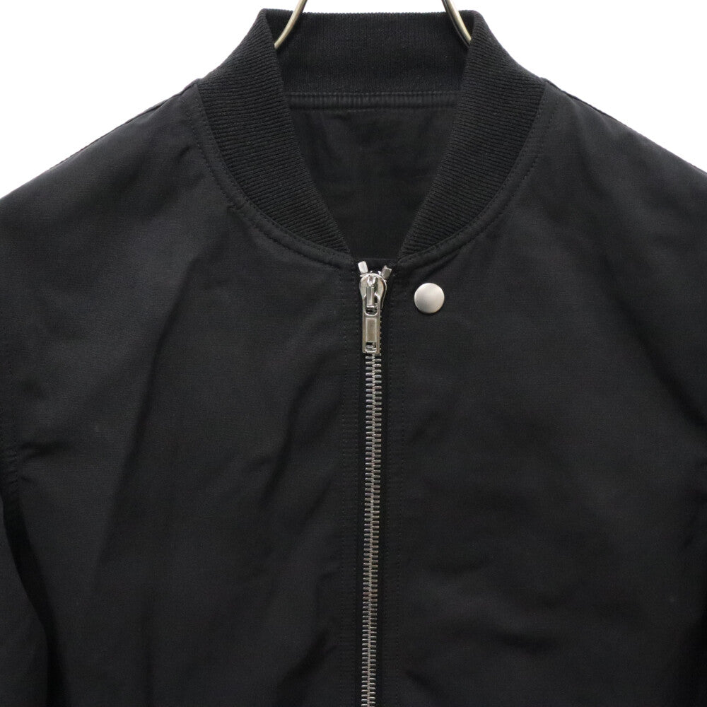 Rick Owens(リックオウエンス) 17AW バックディテール ボンバージャケット MA-1 ブルゾン ブラック RU17F8798-MU