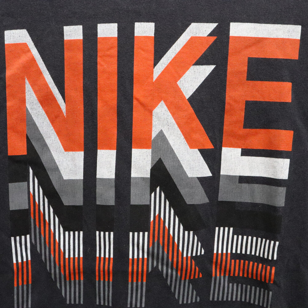 NIKE(ナイキ) 00S ロゴグラフィック プリント クルーネック半袖Tシャツ カットソー ブラック