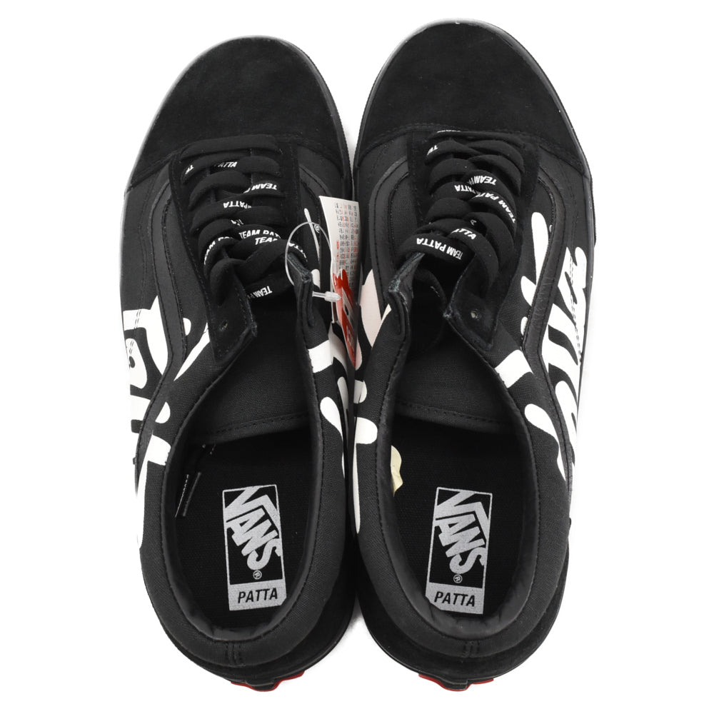 VANS(ヴァンズ) × PATTA x BEAMS OLD SKOOL MEAN EYED CAT パタ ビームス 別注 オールドスクール ローカットスニーカー ブラック US12/30cm 541140-0001